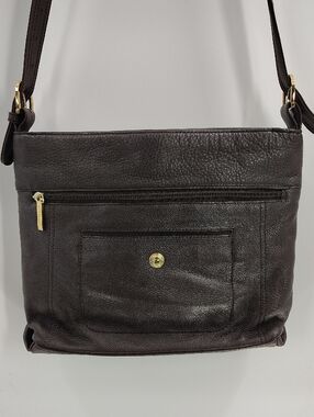 Stone & Co Dark Brown Crossbody Shoulder Bad Two Sections